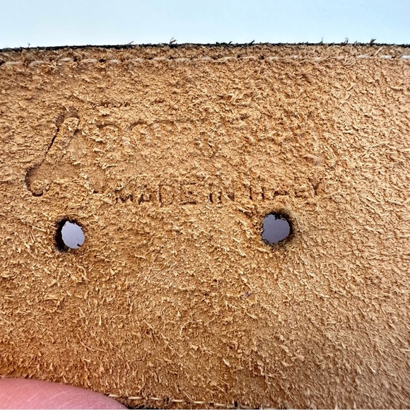 Adoppia Vita double braided Italian leather belt with large buckle - Picture 7 of 7